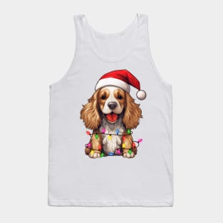 Christmas English Cocker Spaniel Tank Top